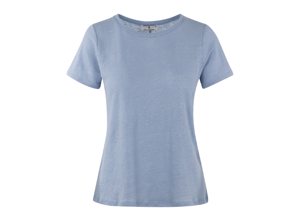 Alicia Tee Blue M Basic linen t-shirt 