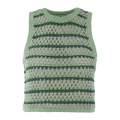 Astrid Top Green XS Crochet tank top