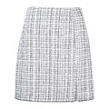 Barbro Skirt Black/White S Boucle mini skirt