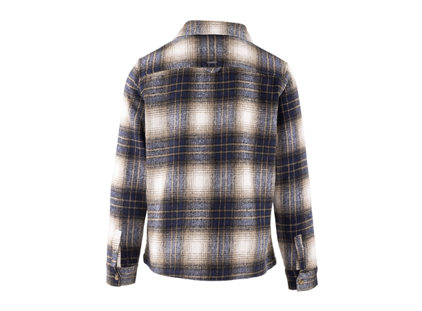 Bluestone Shirt Navy Multi L Check pattern wool shirt 