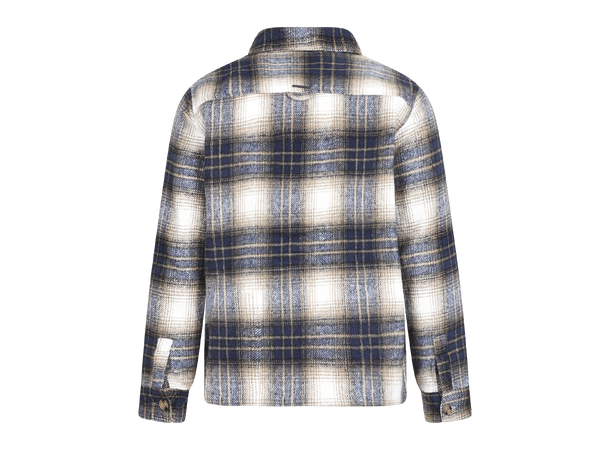 Bluestone Shirt Navy Multi L Check pattern wool shirt 