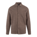 Brimi Shirt Brown Melange XL Bamboo viscose stretch shirt
