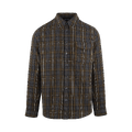 Carew Shirt Olive S Check cotton shirt