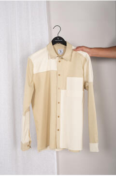 Davi Overshirt Patchwork cotton overshirt