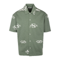 Denzel Shirt Dark Forest S AOP terry SS shirt