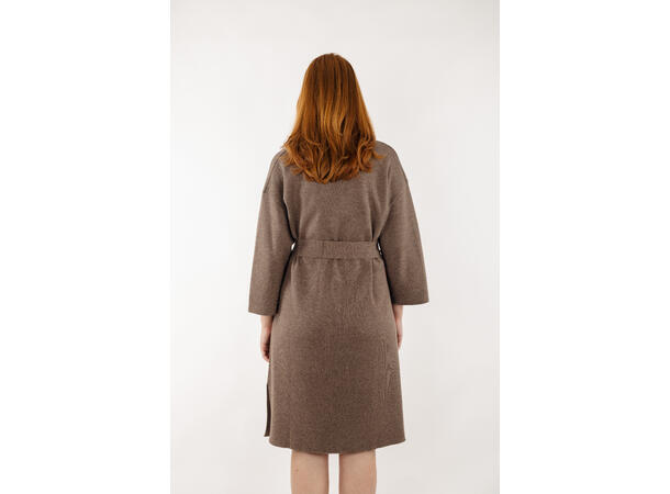Ebanie Dress Brown S Knit dress with belt 