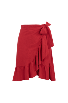 Elana Skirt Linen wrap skirt