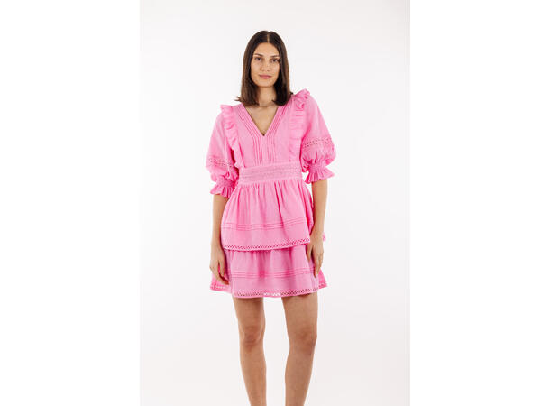 Felippa Dress Sachet Pink L Short lace dress 