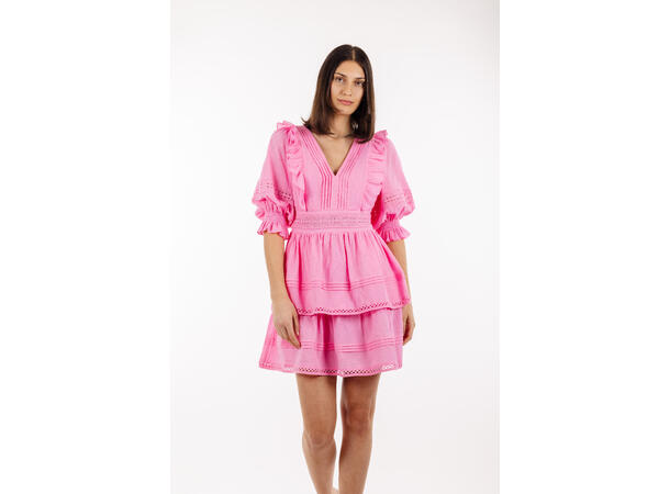 Felippa Dress Sachet Pink L Short lace dress 