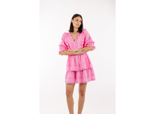 Felippa Dress Sachet Pink L Short lace dress 