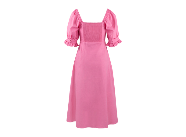 Flora Dress Pink S Linen AOP blouse