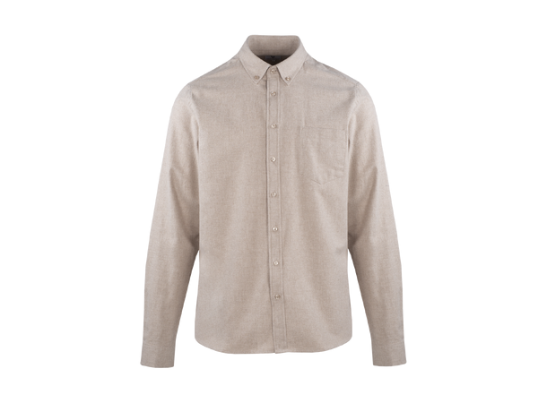 Franz Shirt Light Sand XXL Brushed twill pocket shirt 