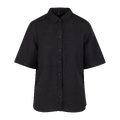 Liza SS Shirt Black L Basic shortsleeve linen shirt