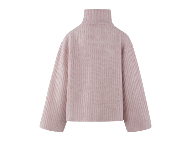 Majken Cardigan Light Pink S Zip wool cardigan 