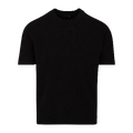 Mauro tee Black S Crincle knit t-shirt