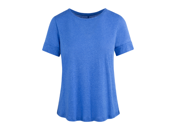 Millie Tee French Blue S Linen r-neck tee 