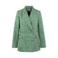 Natalie Blazer Green multi XL Boucle blazer