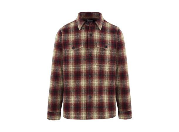 Salah Overshirt Red check M Check wool shirt 