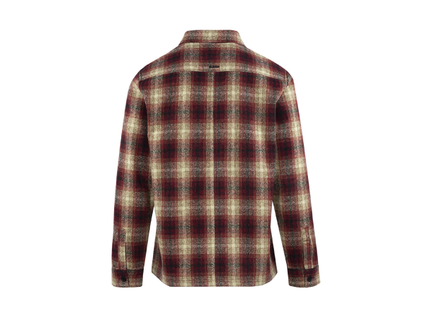 Salah Overshirt Red check M Check wool shirt 