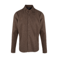 Solan Shirt Brown L Cut away collar flannell shirt