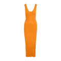 Stine midi dress Bright orange XL Viscose knit midi dress