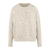 Leslie Sweater Cream M Crew neck alpaca sweater 