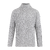 Franklin Turtle Grey Melange M Rib knit wool sweater 