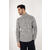 Franklin Turtle Grey Melange M Rib knit wool sweater 