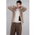 Ford zip cardigan Camel L Wool knit cardigan 