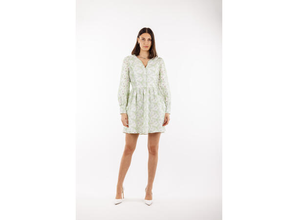 Adriana Dress Green S Embroidery anglaise dress 