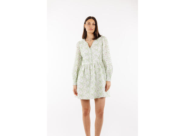 Adriana Dress Green S Embroidery anglaise dress 