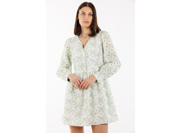 Adriana Dress Green S Embroidery anglaise dress 