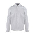Albin Shirt Light Grey S Brushed twill shirt
