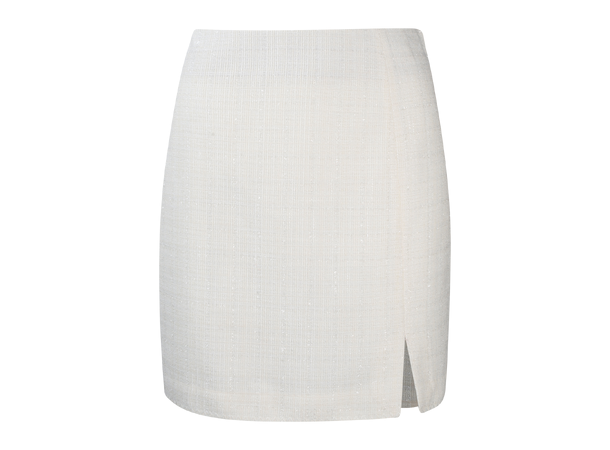 Barbro Skirt White M Boucle mini skirt 