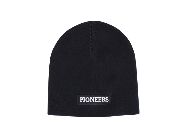 Cal Beanie Black One Size Cotton patch beanie 