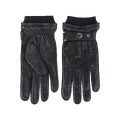 Carli Glove Black L Leather glove with snap