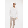 DiCaprio Shirt White XL Linen stretch shirt