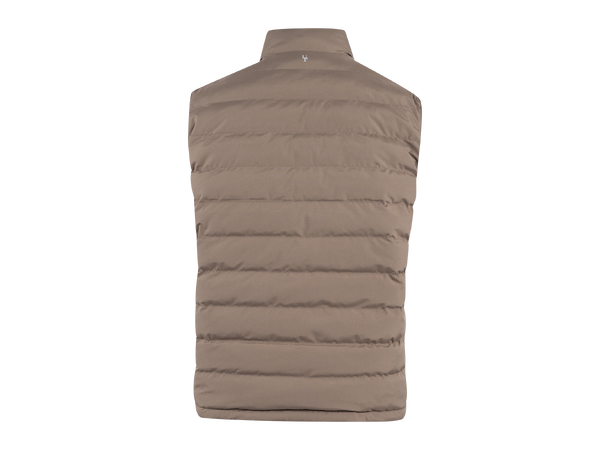 Ernie Vest Chocolate Chip/Silver Mink XX 2-way padded vest 