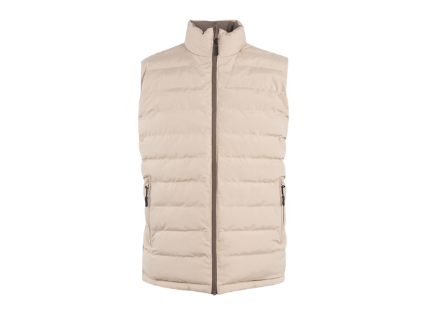 Ernie Vest Chocolate Chip/Silver Mink XX 2-way padded vest 