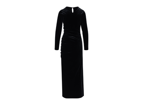 Fabienne Dress Black M Maxi velour dress 