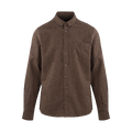 Franz Shirt Brown S Brushed twill pocket shirt