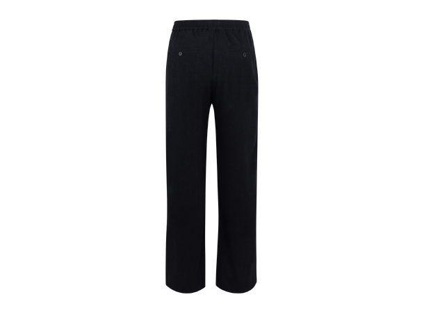 Greco Pant Black M Wide slub pant 