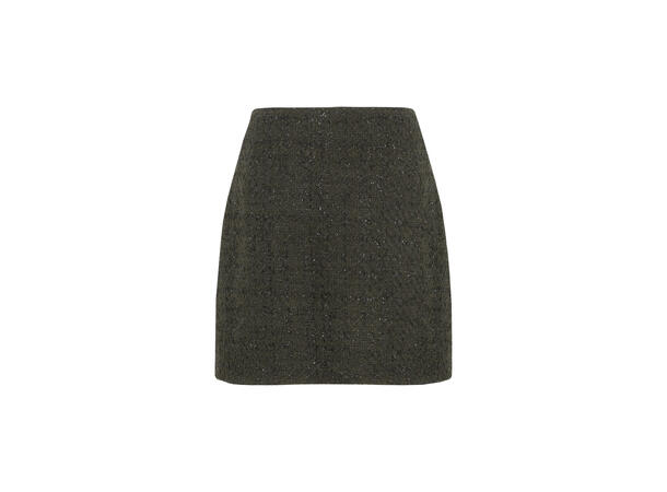 Jill Skirt Dark Green S Boucle glitter skirt Urban Pioneers AS