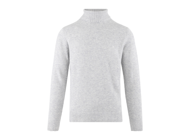 Lasse Sweater Light Grey Melange XXL Lambswool t-neck 