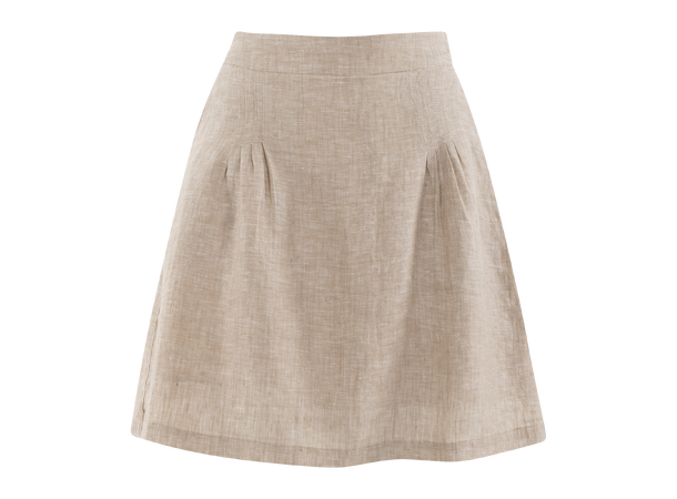 Lovisa Skirt Sand S Linen pleated mini skirt 