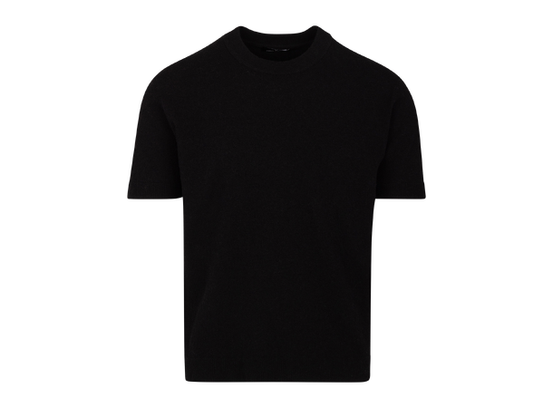 Mauro tee Black M Crincle knit t-shirt 