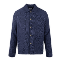 Mayk Overshirt Dark Navy melange XL Oxford linen overshirt
