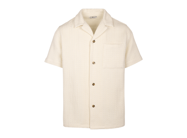 Mezani Shirt Cream L Heavy structure SS shirt 