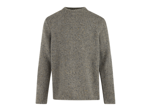 Mozart Sweater Mid brown XL Neps knit r-neck 