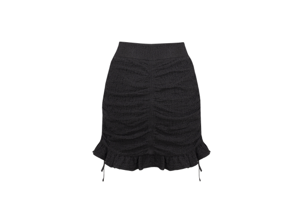 Nirmale Skirt Black M Cotton gathering mini skirt 
